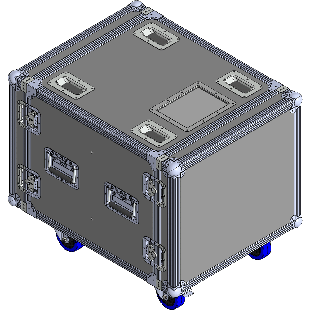 BELCASE RC-5408v-R, 745x575x458мм, кейс рэковый для усилителей с амортизрующей прокладкой, рабочая глубина 549мм