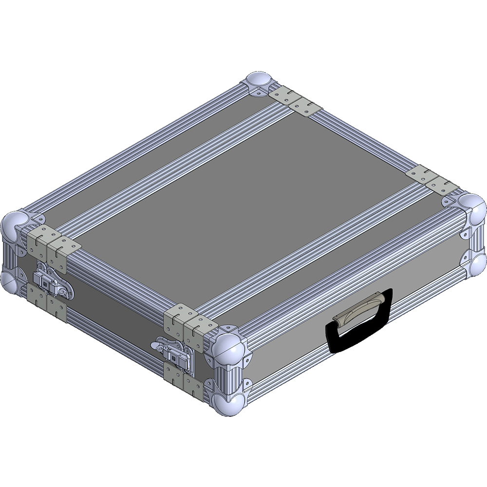 BELCASE RС-2502M-F, 443x530x120мм, кейс рэковый для радиомикрофонов, рабочая глубина 25см, 2U