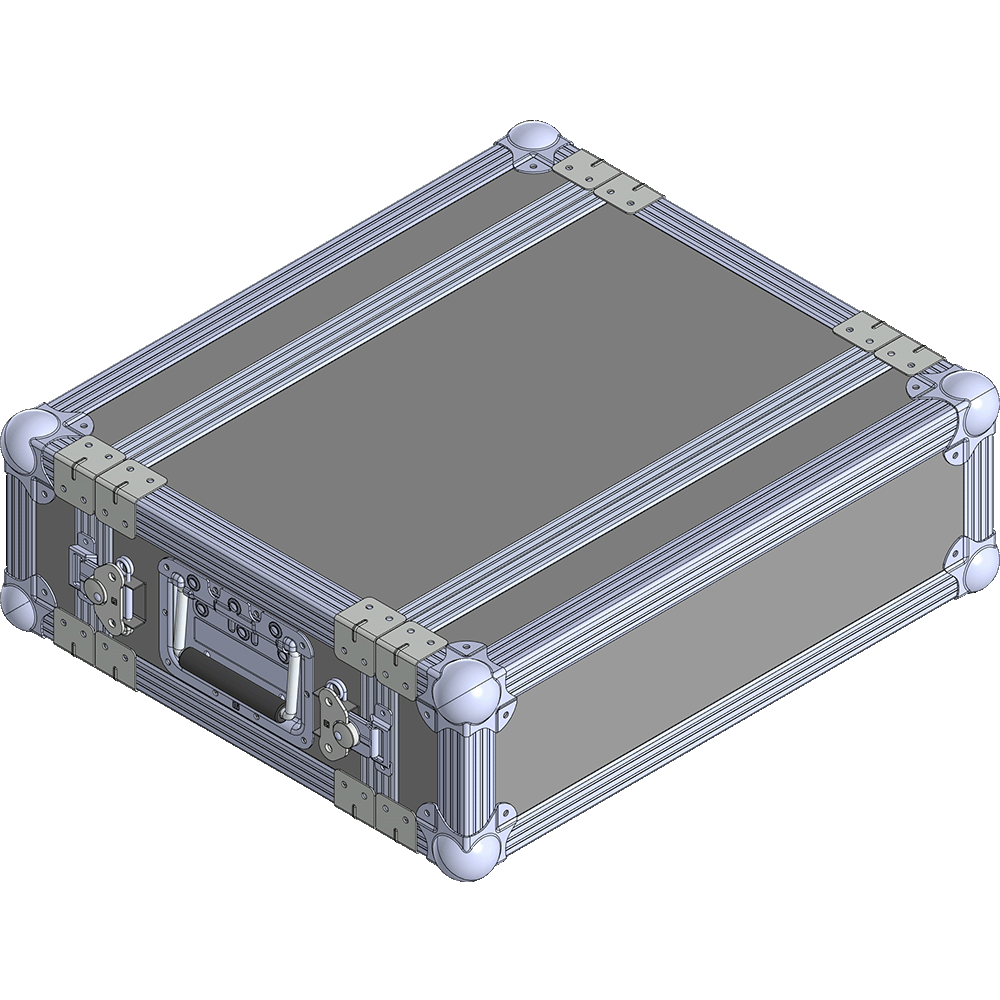 BELCASE RС-2503M-F, 443x530x165мм, кейс рэковый для радиомикрофонов, рабочая глубина 25см, 3U