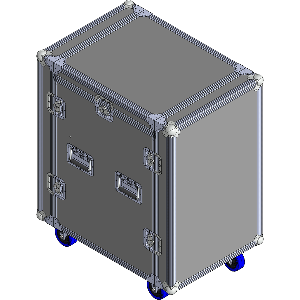 BELCASE RC-5512-R, 774x530x823мм, кейс-стол рэковый 12U + верняя наклоняемая консоль 12U, рабочая глубина 55см