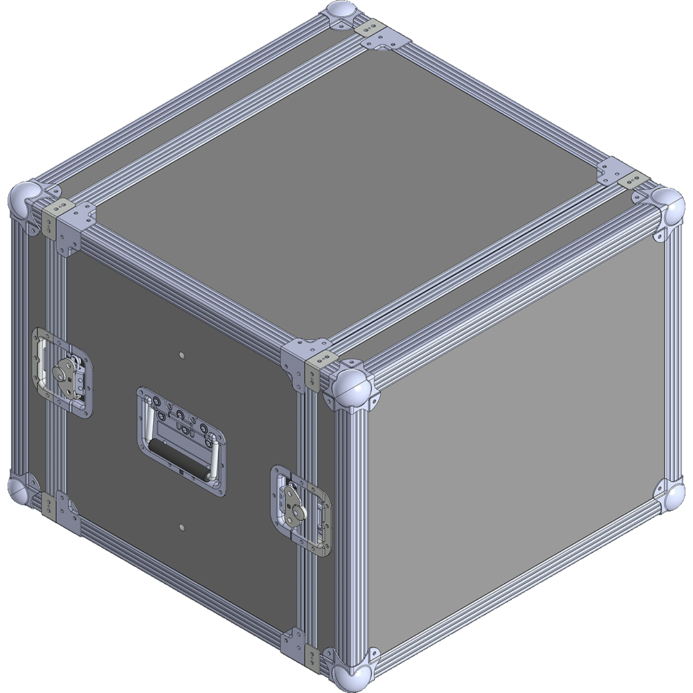 BELCASE RC-4008v-F, 593x575x458мм, кейс рэковый 8U с амортизирующей прокладкой, рабочая глубина 40см