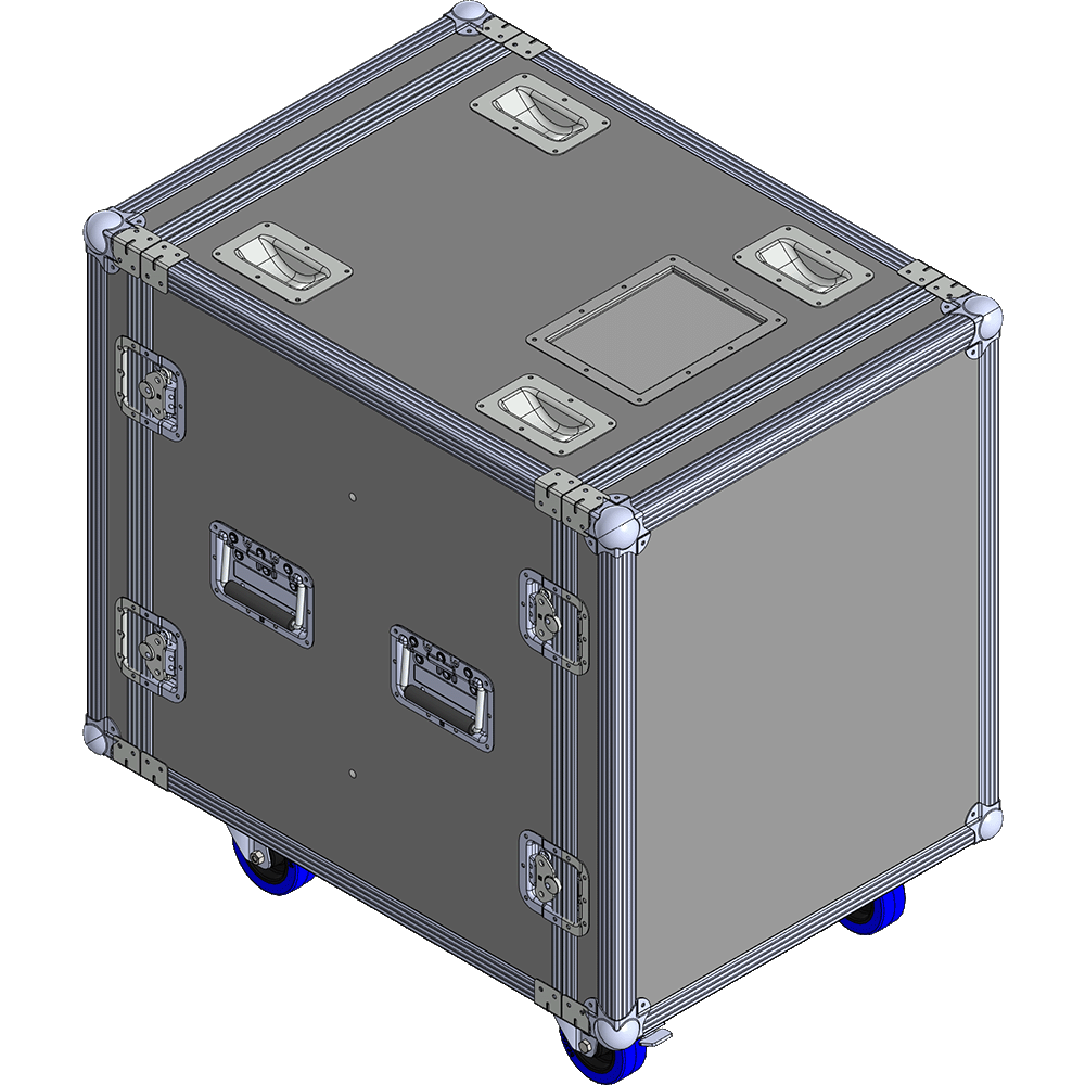 BELCASE RC-6013v-R, 797x575x680мм, кейс рэковый для StageBox c ИБП с амортизрующей прокладкой, рабочая глубина 600мм