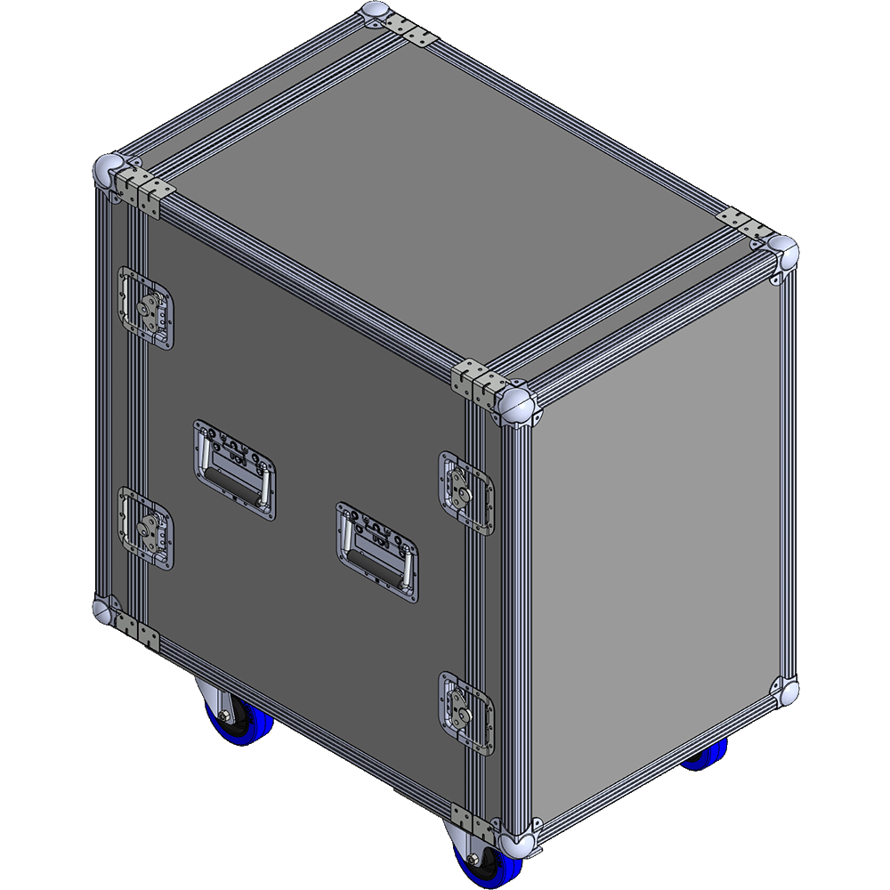 BELCASE RС-6016-R, 797x530x743мм, кейс рэковый приборный на колесной базе, рабочая глубина 60см, 16U