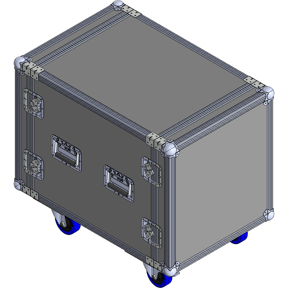 BELCASE RС-6012-R, 797x530x565мм, кейс рэковый приборный на колесной базе, рабочая глубина 60см, 12U