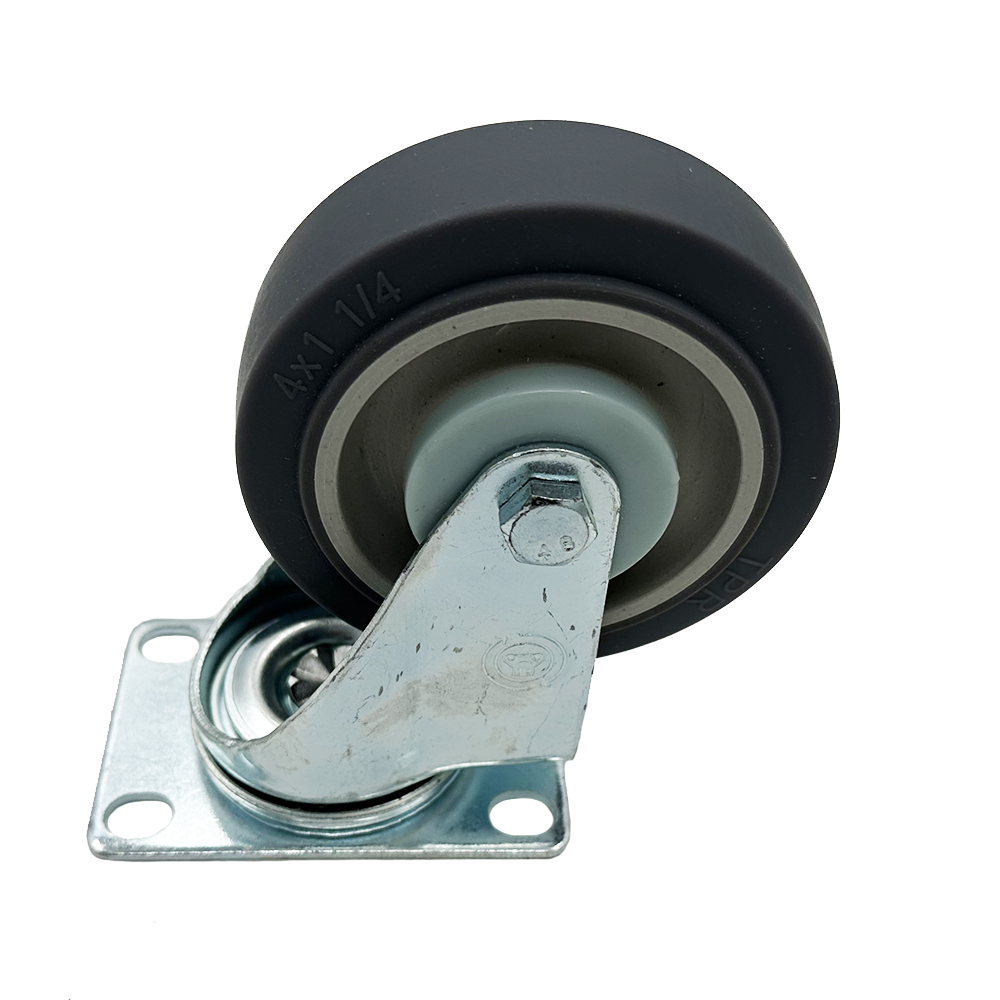 BELCASE BC-100TPR, колесо поворотное, без тормоза, диаметр: 100мм., серое