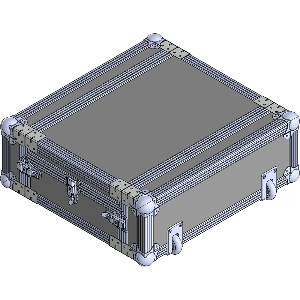 BELCASE RC-3002-F, 496x529x184мм, кейс рэковый универсальный, ноутбук + рэковые юниты, рабочая глубина 30см