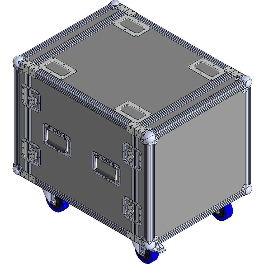 BELCASE RC-5410v-R, 749x570x544мм, кейс рэковый для усилителей с амортизрующей прокладкой, рабочая глубина 549мм